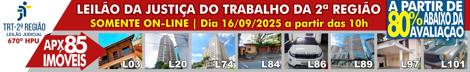 Banner topo - Leilao TRT2 - 670LJU